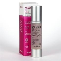 Sesderma Acglicolic 20 Facial Moisturizing Gel – Гель увлажняющий с гликолевой кислотой Агликолик 20, 50 мл 40000014 - фото 12917