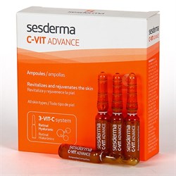 Sesderma C-Vit Advance – Средство в ампулах С–Вит, 5 шт. по 2 мл 40002694 - фото 13546