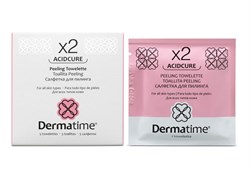 Dermatime Acidcure X2 Peeling Towelette – Набор салфеток для пилинга Дерматайм,  5 шт. 91507 - фото 16896