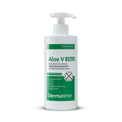 Dermatime Aloe V PRO Regenerating Cream – Алоэ Про регенерирующий крем Дерматайм, 400 мл 91347 - фото 16953